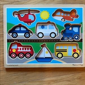 Melissa & Doug Colorful Vehicle Puzzle